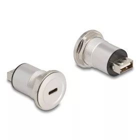   Delock USB 2.0 Type-C    A-típusú beépített anya alumínium (88193)