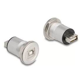   Delock USB 2.0 A-típusú   B-típusú beépített anya alumínium (88194)