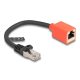 Delock RJ45 eszköz védő adapter Cat.6A S/FTP 20 cm (Elszakadás gátló adapter) (88197)