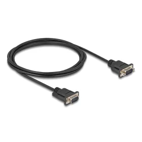 Delock D-Sub9-es, RS-232 soros kábel, apa-apa, 2 m (88218)