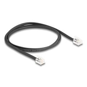 Delock Telefon kábel RJ11 apa - RJ11 apa fekete 1 m (88301)