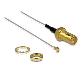   DELOCK Cable RP-SMA Jack Bulkhead - MHF/U.FL-LP-088 Antenna  (88343)