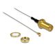 DELOCK Cable RP-SMA Jack Bulkhead - MHF/U.FL-LP-088 Antenna  (88343)