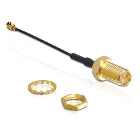   Delock antenna kábel RP-SMA anya válaszfali csatlakozóval (88409)