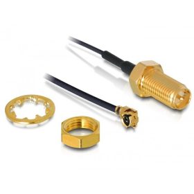   Delock antenna kábel RP-SMA csatlakozóelem> MHF /U.FL-LP-068 Kompatibilis dugó 200 mm 1.13 Menet hos