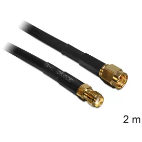   Delock CFD200 alacsony jelveszteségű SMA antenna kábel 2m fekete (88443)