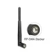 Delock WLAN antenna RP-SMA 802.11 a/b/g/n 3 dBi mindenirányú, csuklós, (88461)