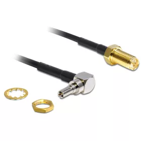   Delock adapter CRC-9 dugó 90  > RP-SMA Jack, 200 mm (88465)