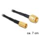 Delock SMA csatlakozódugó > SMB csatlakozódugó adapter, 70 mm (88474)