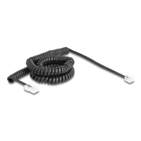   Delock Telefon csavart kábel RJ11 apa - RJ45 apa fekete színű 5 m (88481)