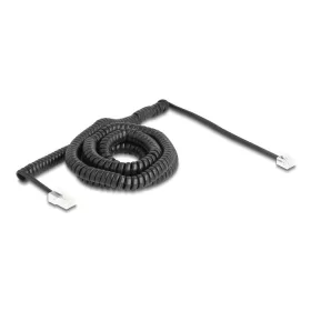   Delock Telefon csavart kábel RJ11 apa - RJ45 apa fekete színű 10 m (88482)