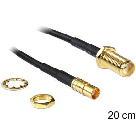 Delock SMA jack > MCX jack, 200 mm (88577)