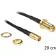 Delock SMA jack > MCX jack, 200 mm (88577)