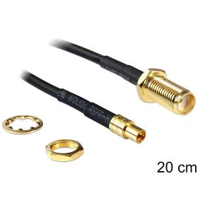 Delock SMA jack > MMCX jack, 200 mm