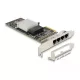Delock PCI Express x4 kártya - 4 x RJ45 Gigabit LAN