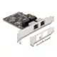 Delock PCI Express x1 kártya - 2 x RJ45 Gigabit LAN