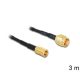 Delock SMA dugó > SMB dugó RG-174, 3 m (88647)