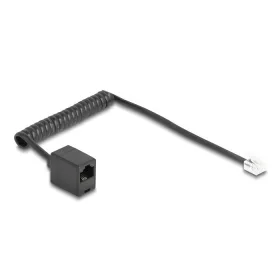   Delock Telefon csavart kábel RJ11 apa - RJ45 anya fekete színű 1 m (88720)