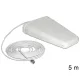 Delock LTE 20/1/3/7 sávos kültéri antenna, N jack 8 ~ 9 dBi irányított, fehér