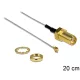 Delock antenna kábel SMA jack bulkhead > MHF II/U.FL-LP(V)-040 kompatibilis csatlakozó, 200 mm 0.81