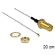 Delock antenna kábel RP-SMA jack bulkhead > MHF III/U.FL-LP-040 kompatibilis csatlakozó, 200 mm 0.81