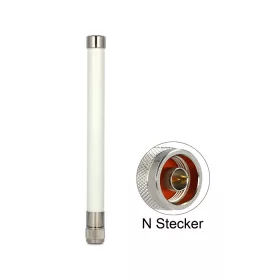   Delock WLAN 802.11 ac/a/b/g/n antenna, N-tip. csatlakozóval, 4.5~7 dBi, 220mm, gömbkarakterisztikájú