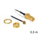 Delock antenna kábel, SMA Jack Bulkhead > MHF/U.FL-LP-088 kompatibilis dugó, 500 mm 1.37 (88825)