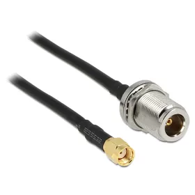   Delock Antenna kábel RP-SMA csatlakozó > N Jack Bulkhead, 1.5 m