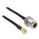 Delock Antenna kábel RP-SMA csatlakozó > N Jack Bulkhead, 1.5 m