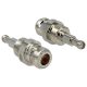 Delock Adapter N Jack > SMA Jack Bulkhead, nikkelezett