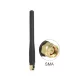Delock flexibilis ISM (433MHz) antenna, 2.5dBI, gömbkarakterisztikájú, SMA csatlakozóval