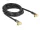 Delock IEC (koax)-dugó 90  > IEC (koax)-hüvely 90 RG-6/U antenna kábel 3m fekete (88916)