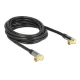 Delock IEC (koax)-dugó 90  > IEC (koax)-hüvely 90 RG-6/U antenna kábel 3m fekete (88916)