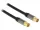 Delock IEC koax dugó - IEC koax aljzat, RG6/U antenna kábel 1m fekete (88922)