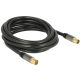 Delock IEC(koax)-dugó > IEC(koax)-hüvely RG-6/U antenna kábel 3m fekete (88924)