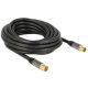 Delock IEC(koax)-dugó > IEC(koax)-hüvely RG-6/U antenna kábel  5m fekete (88925)