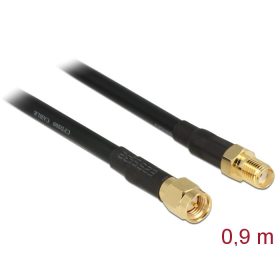   Delock Antennakábel SMA-dugó > SMA-hüvely CFD/RF200, 0,9 m, alacsony veszteség