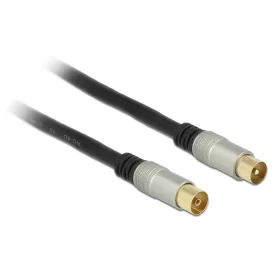   Delock antenna kábel IEC dugó > IEC jack RG-6/U Quad Shield 2m fekete (88946)
