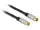 Delock antenna kábel IEC dugó > IEC jack RG-6/U Quad Shield 2m fekete (88946)