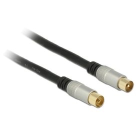   Delock Premium IEC-apa> IEC-anya RG-6/U quad shield antennakábel 3m fekete (88947)