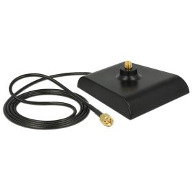   Delock Antennabázis SMA dugó > SMA csatlakozó 1 m Fekete Alacsony veszteség (88973)