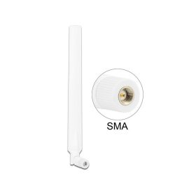   Delock LTE antenna SMA 0 ~ 4 dBi mindenirányú forgatható rugalmas csatlakozással fehér