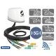 Navilock GNSS GALILEO GPS 5G LTE-MIMO WLAN-MIMO Antenna NL-400 RP-SMA hím 3,5 - 4 dBi omni tetőanten