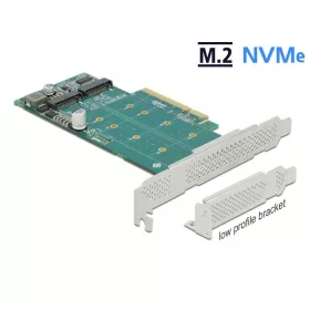 DeLock 2x M.2 NVMe bővítő kártya PCIe (89045)