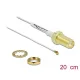 Delock Antenna kábel SMA anya válaszfali csatlakozóval apa MHF  II-dugó 0.81 20 cm menethossz 10 mm