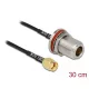 Delock Antennakábel RP-SMA-dugó - N-hüvely RG-174 30 cm