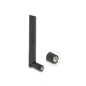   Delock WiFi 6E antenna RP-SMA-dugó 3 dBi irányított, csuklós csatlakozó, fekete (89078)