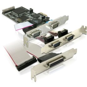   Delock DL89177 PCI Express kártya  -> 4 db soros port + 1 db párhuzamos port