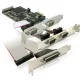 Delock DL89177 PCI Express kártya  -> 4 db soros port + 1 db párhuzamos port