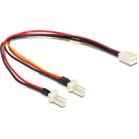   Delock 89343 molex 3 pin anya > 2 x molex 3 pin apa (ventilátor), 22 cm